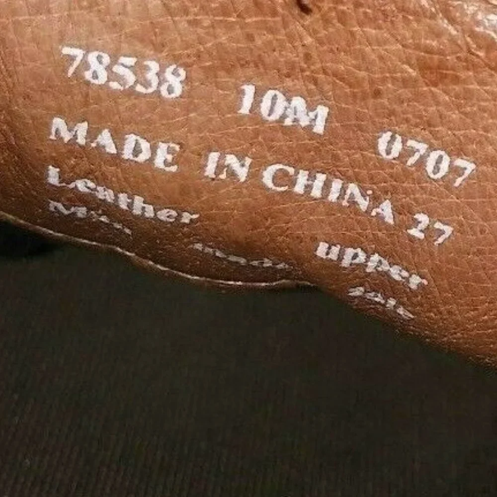 CLARKS LOAFERS mens 10M Leather Brown COTRELL Round Toe Slip On Shoes 78538 EUC